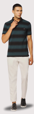 MEN’S GREEN AND BLACK STRIP T-SHIRTS (2) MEN'S GREEN AND BLACK STRIP T-SHIRTS (2)